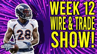 Answering Your Week 12 Waiver Wire & Trade Questions!