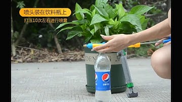 Đầu xịt gắn chai nước tưới hoa tưới cây phun sương siêu tiện lợi Đầu Nén Hơi Pittong Phun Tưới Cây