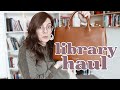 Library lovers book tag  a library haul