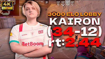 KaiR0N- (34-12) rt:2.44 vs 3000 ELO LOBBY l EU FACEIT RANKED (anubis) | #cs2 #pov