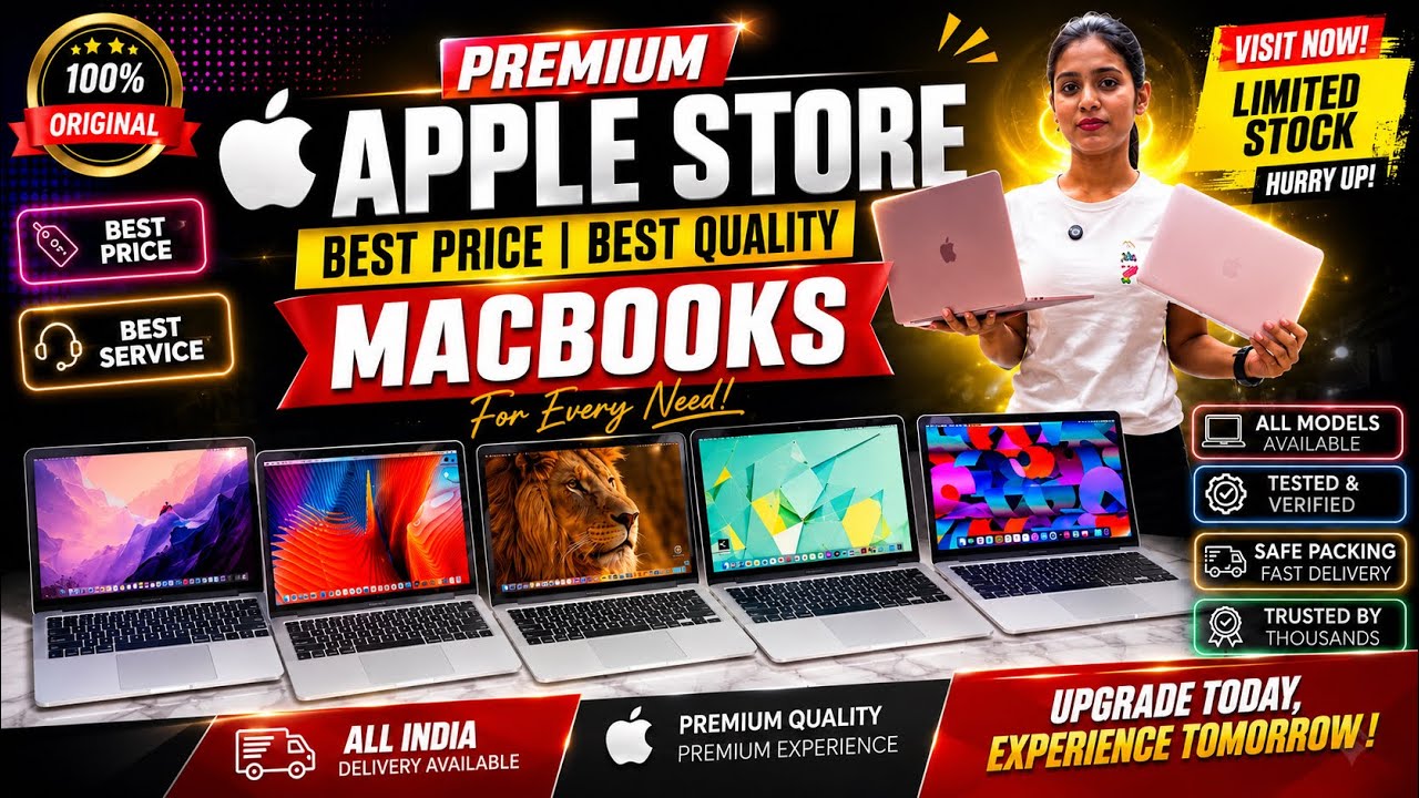 Used MacBook & Apple Store in Delhi 🔥 Best Price MacBook Air & Pro | M1 M2 M3 | RETRON