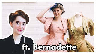 Cloning a REAL 1950s Dress | Making a Vintage Dress | feat. @bernadettebanner