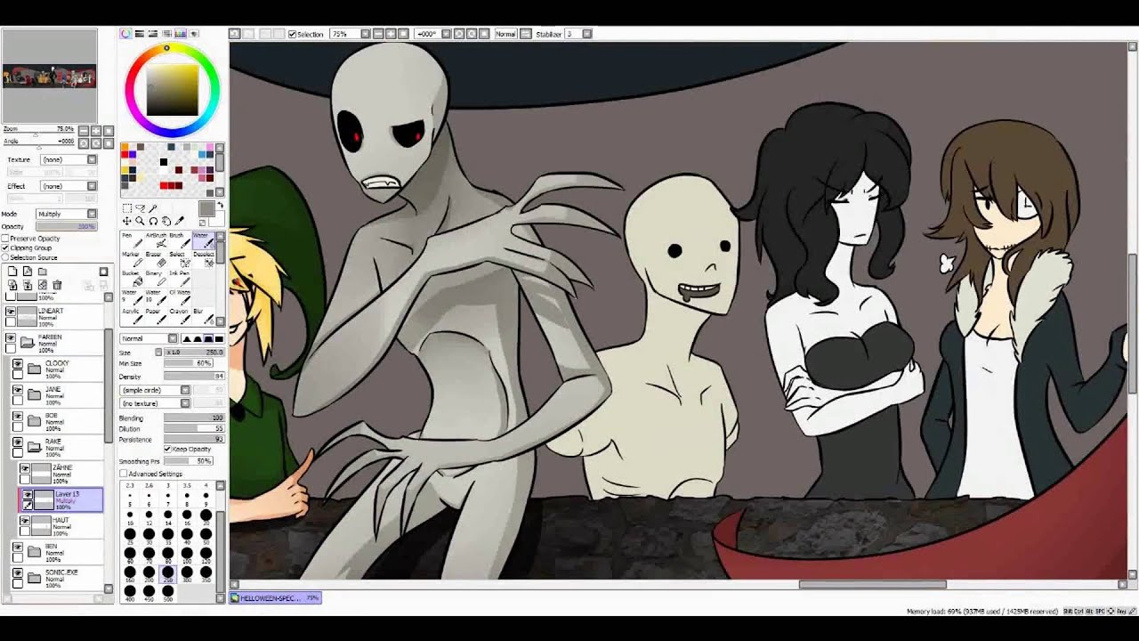 Speedpaint- Creepypasta- Halloween-Special