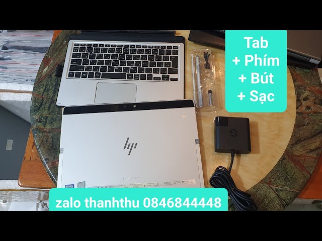 Tab + phím + bút + sạc ,HP elite X2 1012G2, i5, 7200, ram 8, ssd 256, màn 12.5in 2K đẹp.