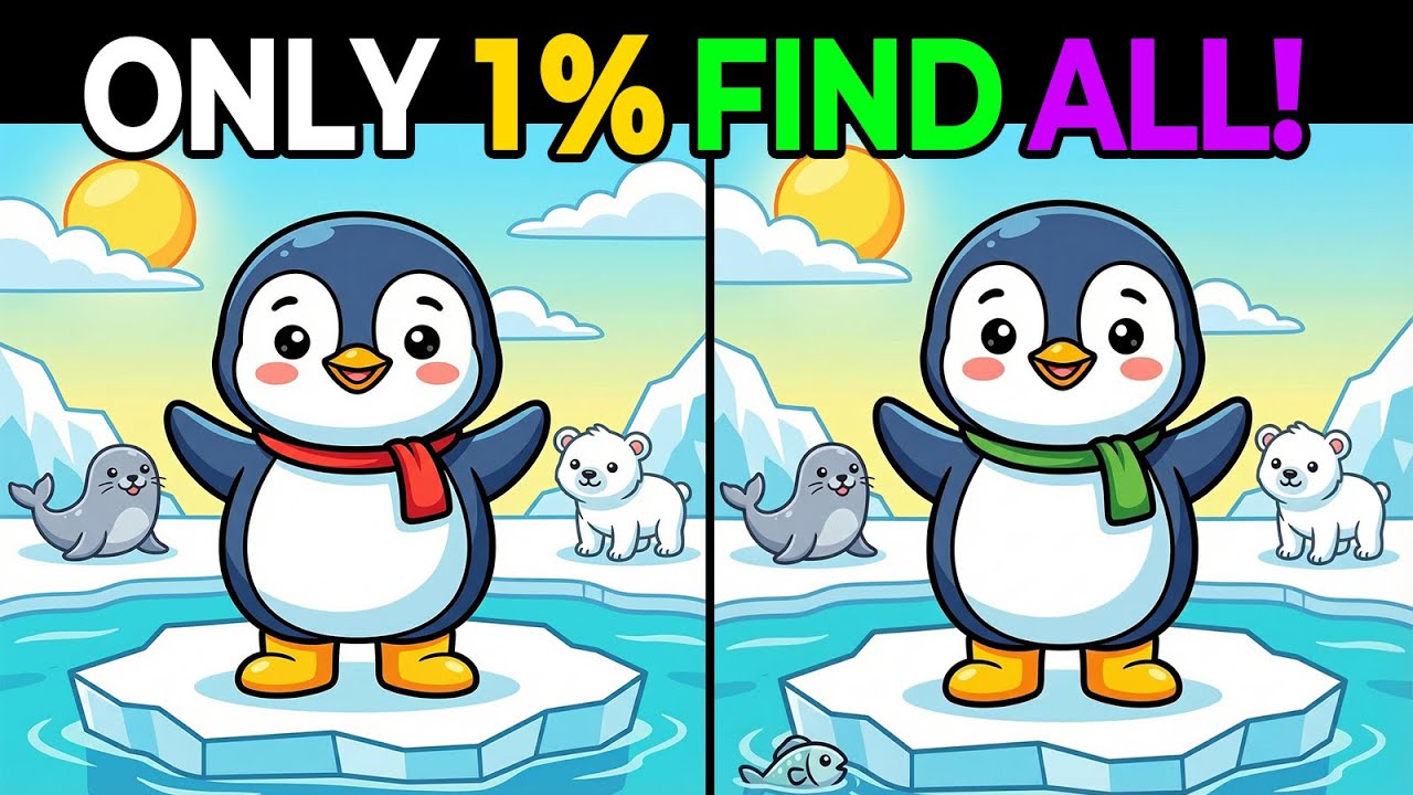 ✨Spot the Difference| BRAIN TRAINING✨ Only 1% Can Spot All 3 Differences!🕵️‍♂️