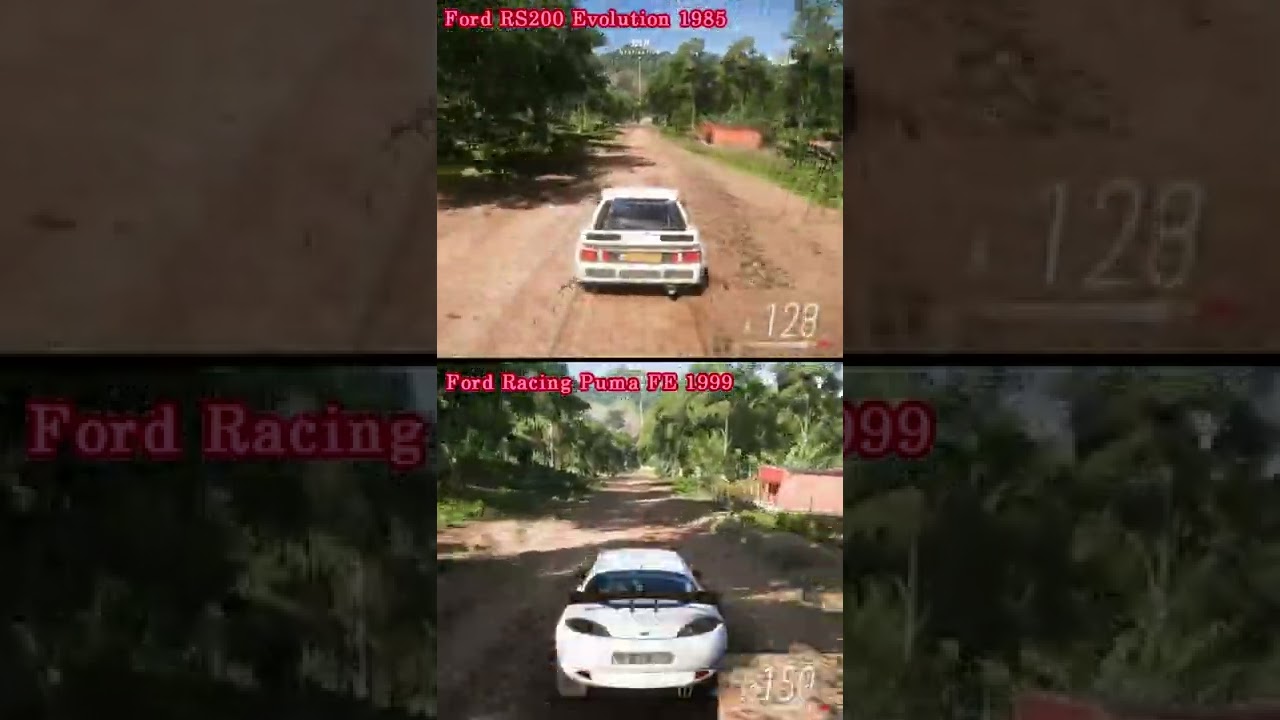 Ford RS200 Evolution 1985 VS Ford Racing Puma FE 1999 - Drag Race - Forza Horizon 5 