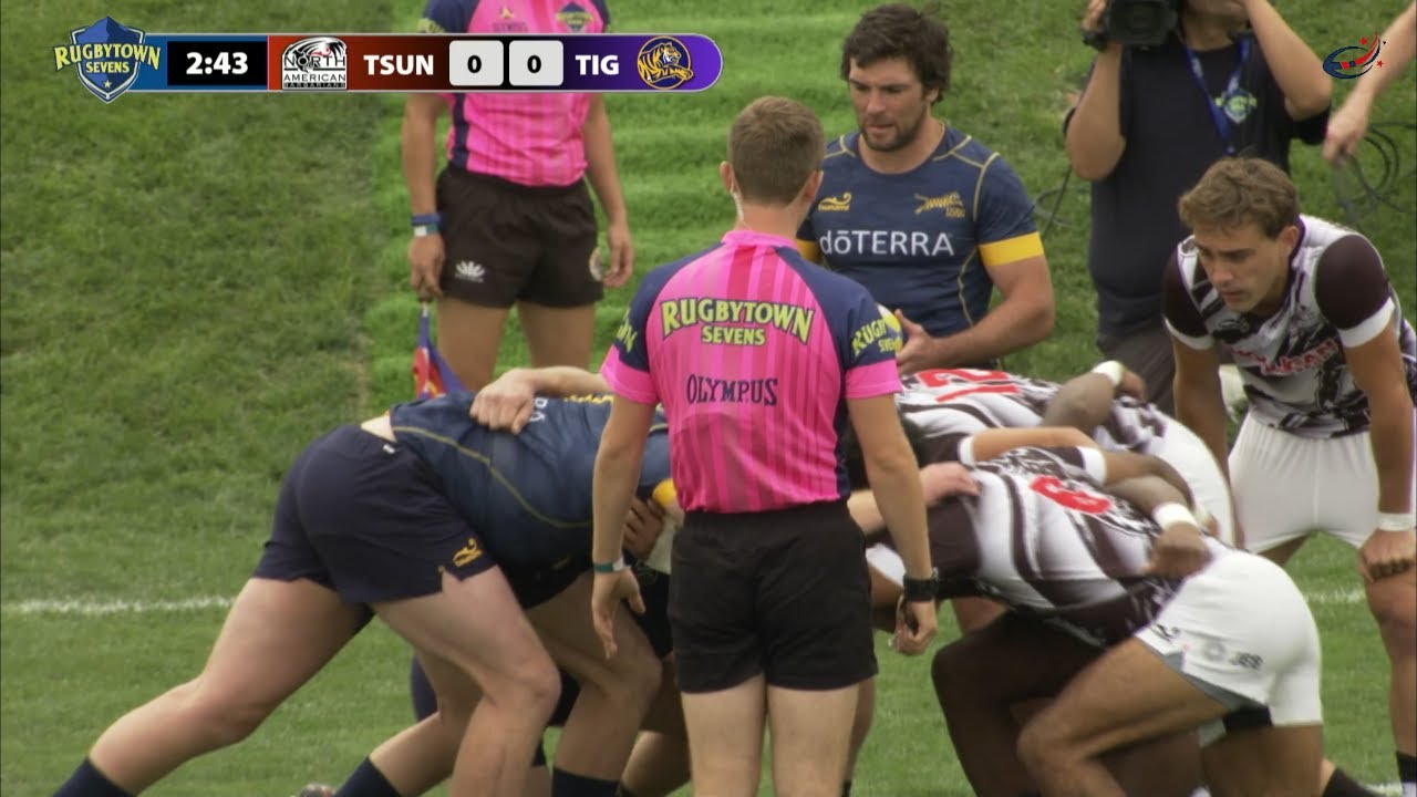 Scrum Penalty NA BARBARIANS (Chase Schor) v TIGER RUGBY RugbyTown 7s Pool Play Day 2 2019 YouTube