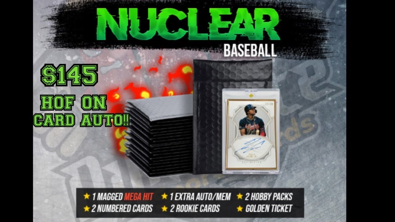 Dynamite Sports Cards Nuclear Baseball Pack ** HOF ON CARD AUTO**
