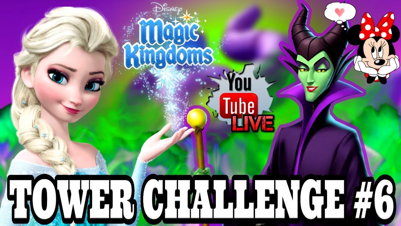 beautycon Disney Girl LIVESTREAM TOWER CHALLENGE #6 FROZEN Chapter 2! ❄️ Disney Magic Kingdoms Game