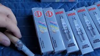 NGK Laser Iridium Spark plugs install and .43 Gap - 2012 5.0 Genesis - Unbox + Install!