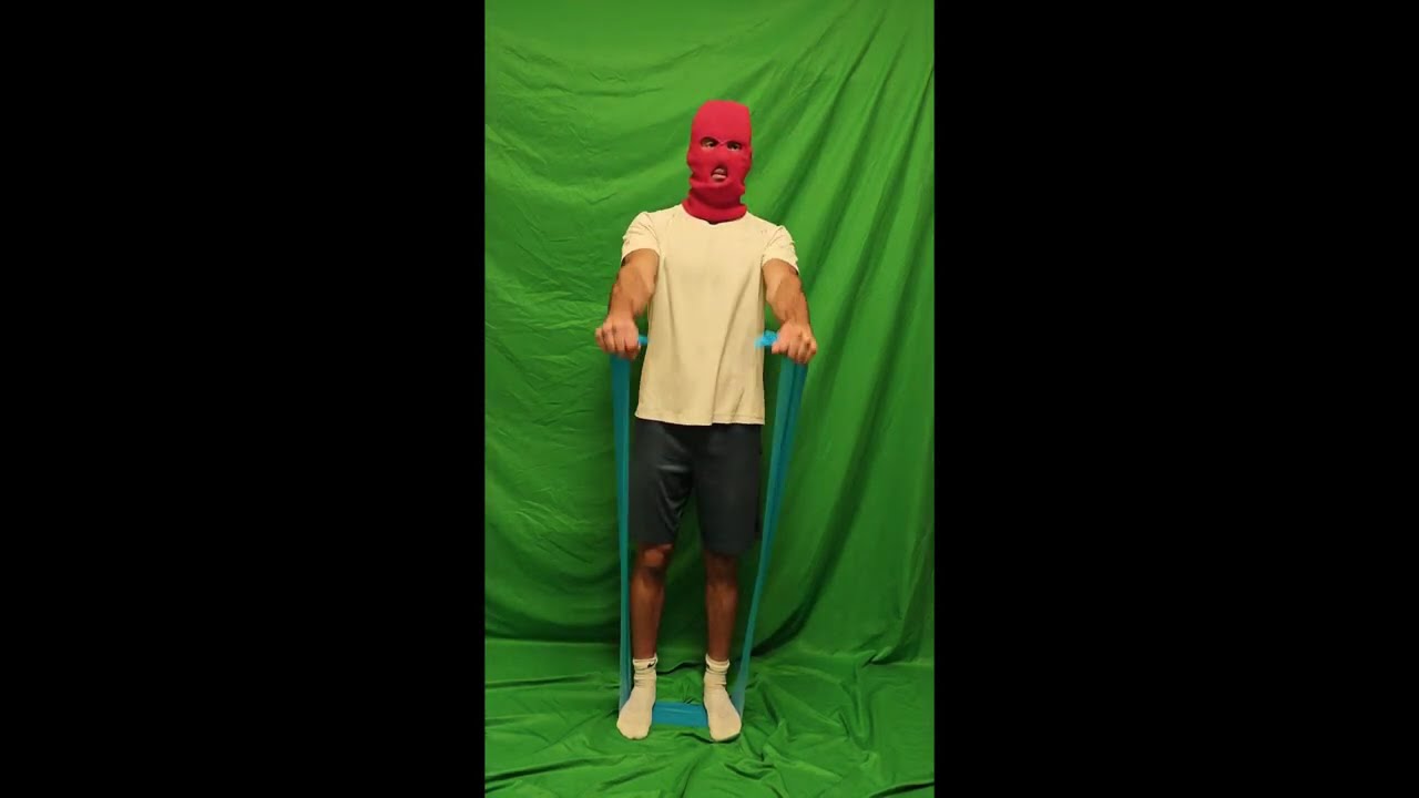 Resistance Band Front Raises (Demonstration)