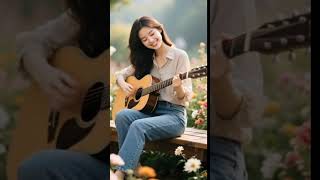 Gadis Cantik Bermain Gitar