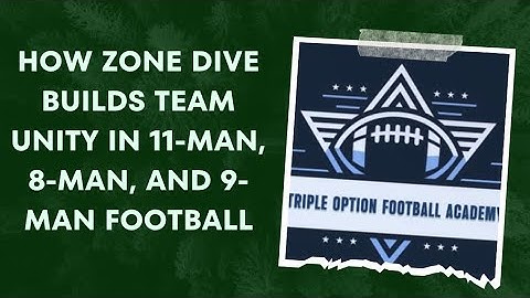 How Zone Dive Teaches the TEAM Concept #11man #8manfootball #9manfootball #flexbone #tripleoption