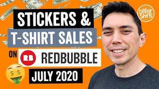 My RedBubble Sales Data for July 2020! How to look at your data so that you can increase sales. screenshot 2