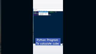 How to calculate cube in Python🔥👩‍💻🖥#python #viral #shorts #pythontutorial
