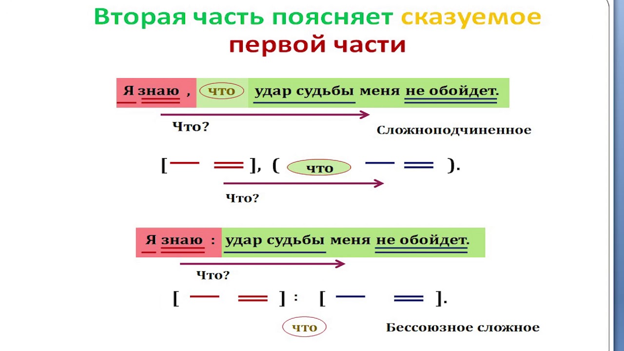 Номер сложного предложения