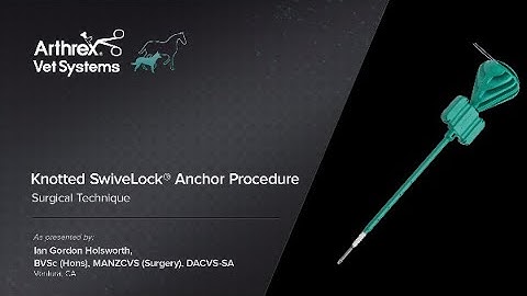 Knotted SwiveLock® Anchor Procedure