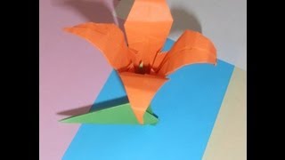  LIRIO  de papel | Origami FÁCIL | PASO A PASO | FLORES