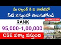 Ap eamcet 2024 rank vs seat|rank 95,000-1,00,000 college list|#apeamcet2024collegewisecutofranks