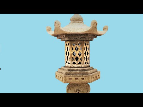 Full video of decorative garden lamp making.