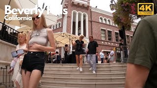 🚶🏻SATURDAY AFTERNOON, Beverly Hills🌴🌴California🇺🇸[4K]WIDE