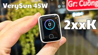 Check Var "Nắng Cực" VerySun X45 Pro : 45W có màn hình AI thông minh, PD 3.2 AVS Giá Siêu Hạt Rẻ