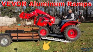 VEVOR 6000LBS Aluminum Trailer Ramps UNBOXING REVIEW DEMONSTRATION @vevor.official #vevor