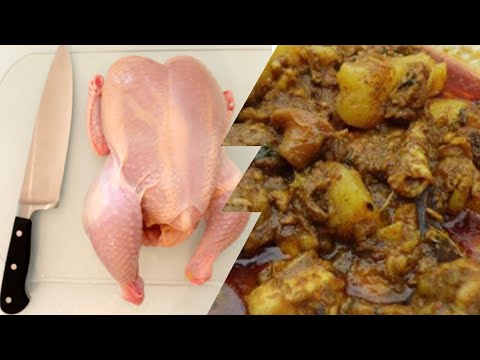 How to Cut Up Whole Chicken with Bone at Home || Cooking chicken || Simple Recipe || - YouTube