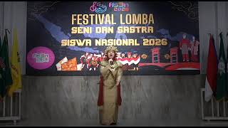 FLS3N Vocal Solo Wanita SMA Muhammadiyah 1 PLG Manda Syarifa