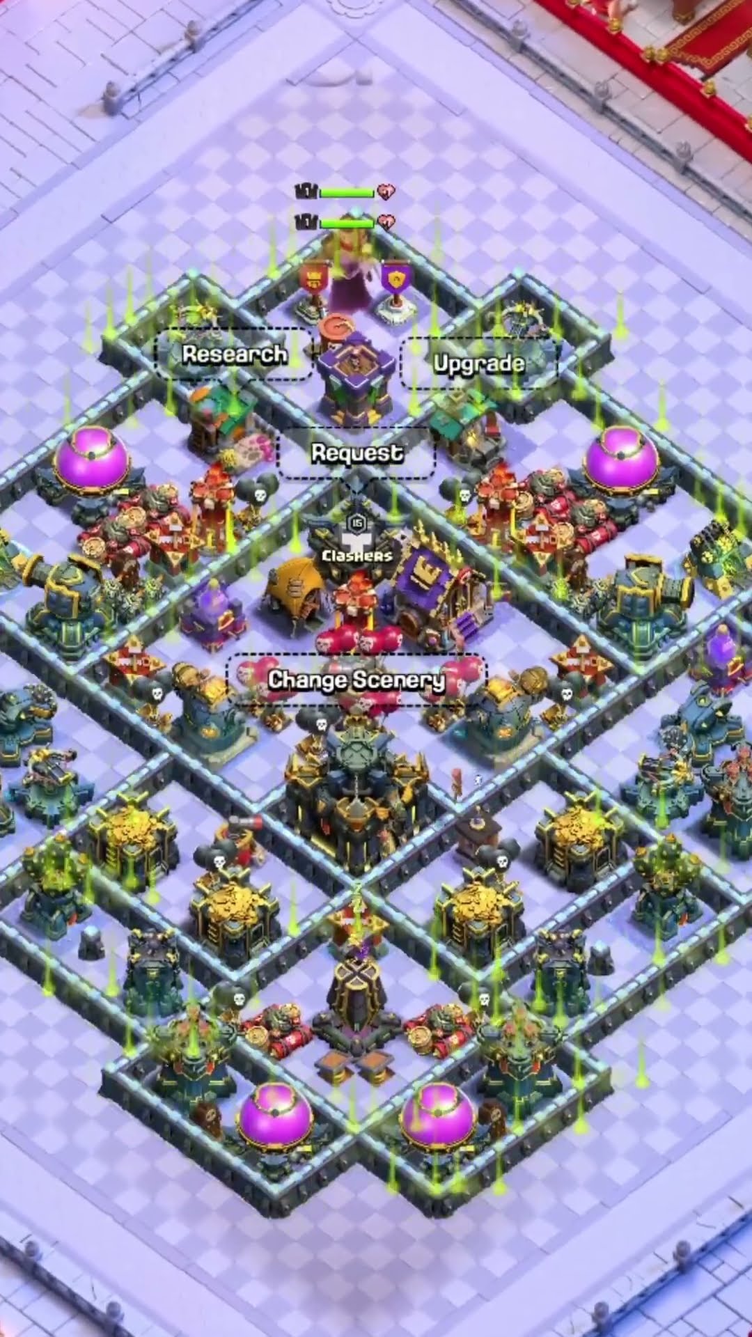 Upgrading your Walls using the NEW Wall Tools is SOOO SATISFYING ? #clashofclans #mobilegaming #coc