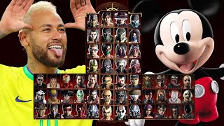 Mortal Kombat 9 - NEYMAR JR & MICKEY MOUSE - Expert Tag Ladder - Gameplay @(1080p) - 60ᶠᵖˢ ✔