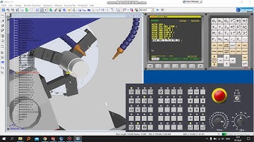 3D view of facing and turning operation Swansoft cnc (Fanuc)