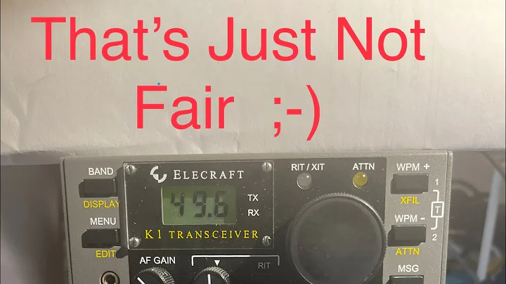 I know it’s not fair… K1 vs FT-817