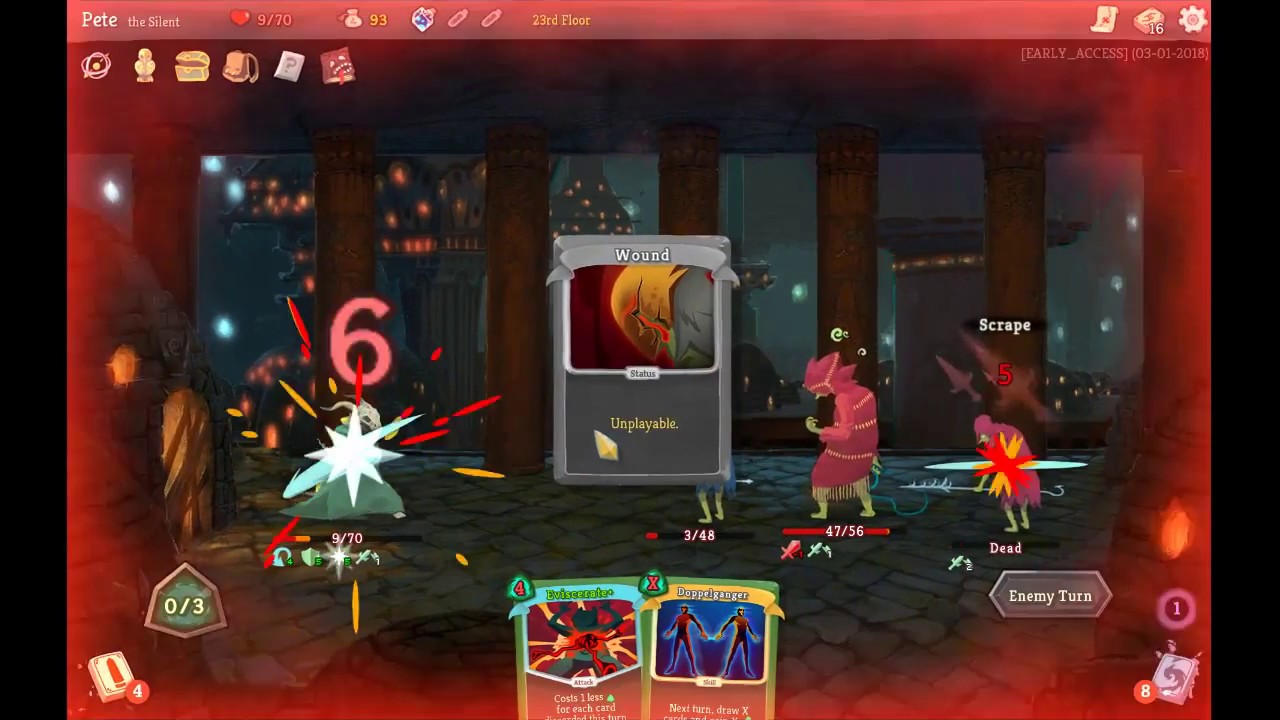 Slay the Spire The Silent - Eviserate & Riddle With Holes Deck - YouTube