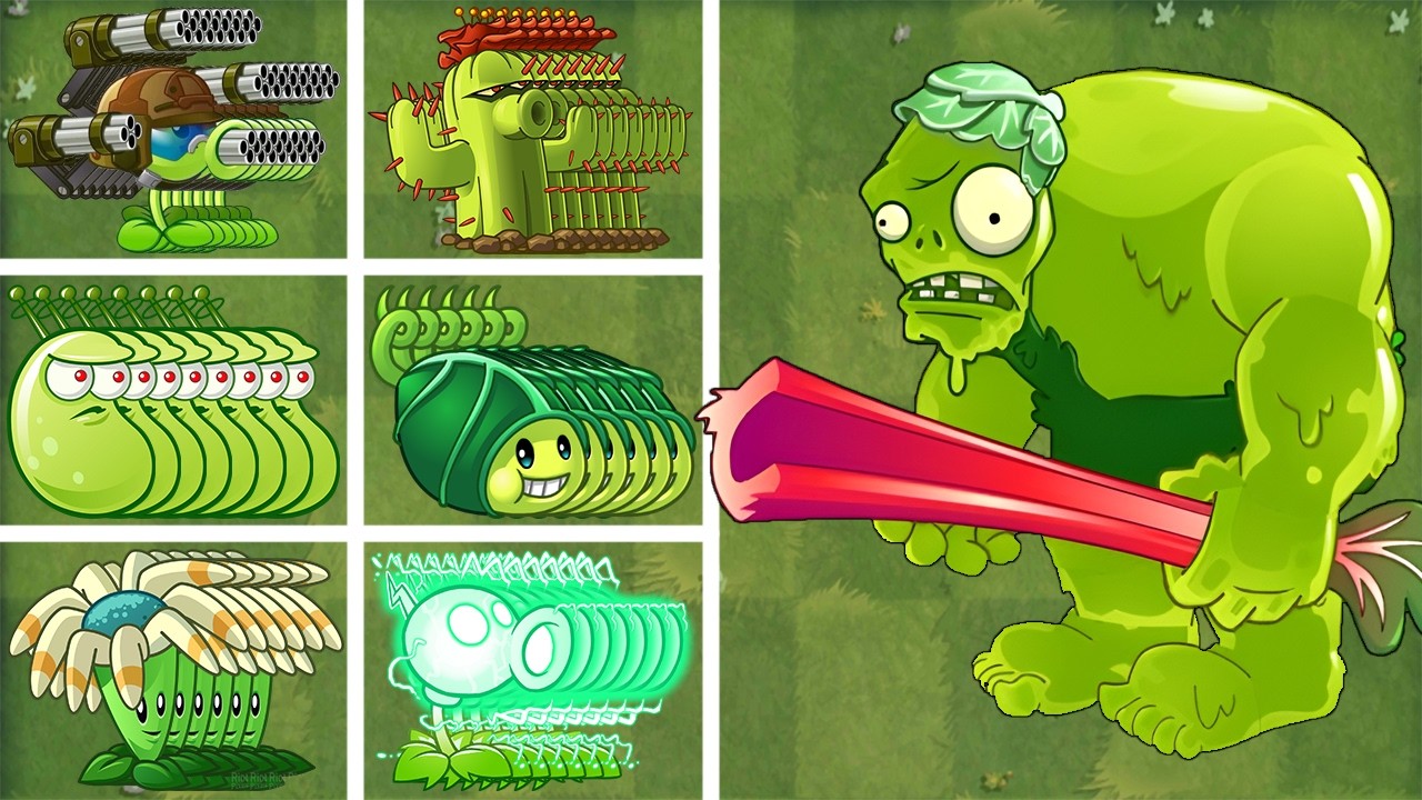 PVZ 2 Gardenless Challenge - 3 Plant Food X All Green Plants Vs Zoybean ...
