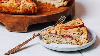 Fluffy Millet Breakfast Cake with Stone Fruit | Minimalist Baker Recipes