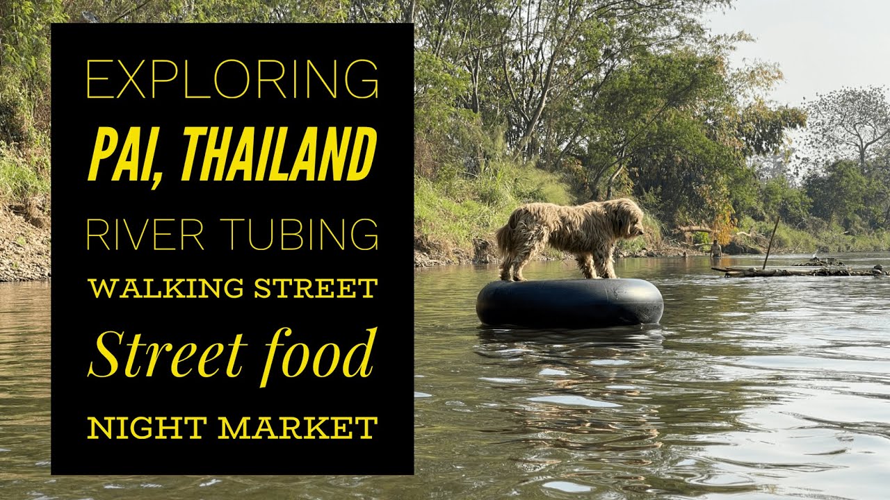 Exploring Pai, Thailand River tubing, walking street, night market YouTube