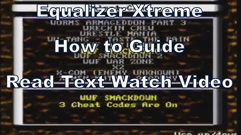 Using the Equalizer Xtreme on the Ps1 (Unlimited finishers for Smackdown Cheating Special)