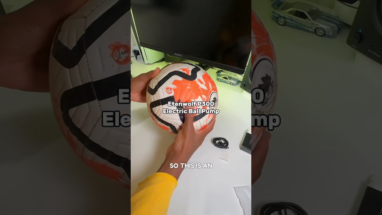 Электрический насос для мячей — это то, что вам нужно. 