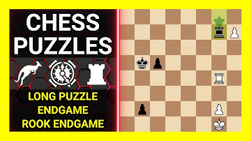 Chess Puzzles to Practice. Themes: Long puzzle, Endgame, Rook endgame. Learn Chess