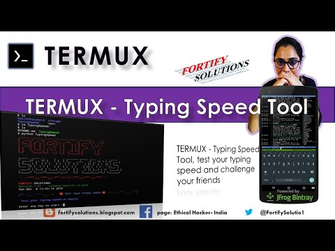 TERMUX - Typing Speed Tool, test your typing speed and challenge ur friends