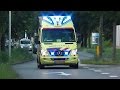 Several Ambulances responding to different calls in The Netherlands