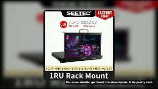 SEETEC 17.3 Inch 1RU Pull Out Rack Mount Monitor Full HD 1920x1080 SC173-HSD-56 for Broadcast Direct