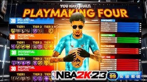 My PLAYMAKING FOUR BUILD is DOMINATING the 1v1 court in NBA 2K23 No commentary