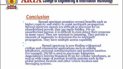 Principle of Communication Unit-5 Spread Spectrum Modulation Part-3 By:- Er. Chavvi Gupta