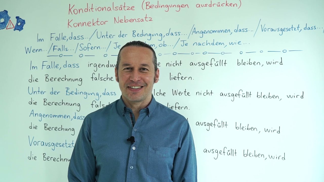 Almanca C1 İleri Seviye Ders - 38 #1 Konditionalsätze (Bedingungen ausdrücken) - Konnektor Nebensatz