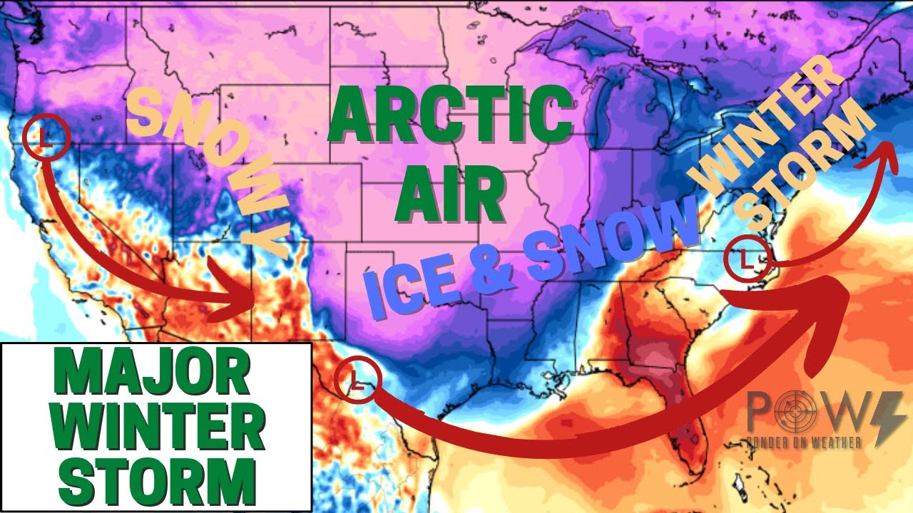 Major Winter Storm! Ice & Heavy Snow! - POW Weather Channel - YouTube