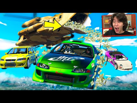 ROUBANDO O BANCO DO GTA 5 RP COM CARROS DO VELOZES E FURIOSOS!! (Incrível)