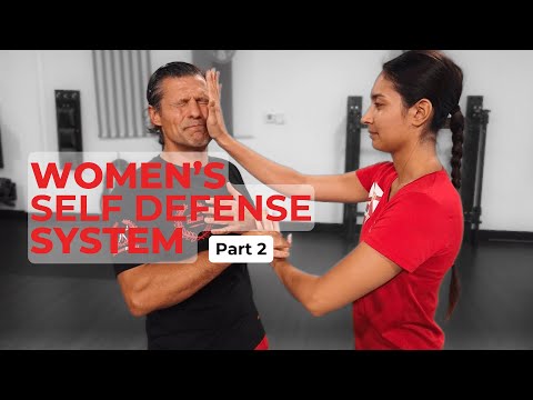 Women's Self-Defense #2: Escape Double Hand Grab with Wing Chun Quan Sao & Punch