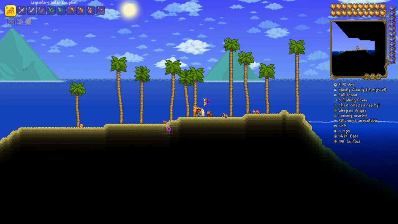 building a fishing house timelapse (terraria) YouTube